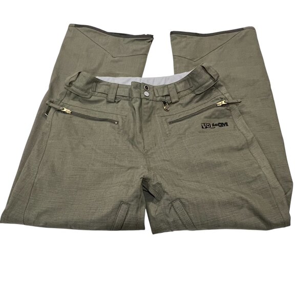 Volcom Men's Snowboard Pants, Green, Medium - Picture 11 of 14